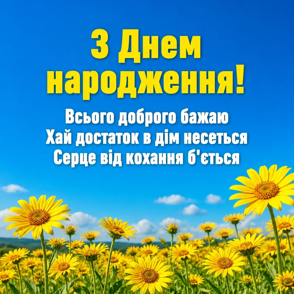 вітання з днем народження для жінки