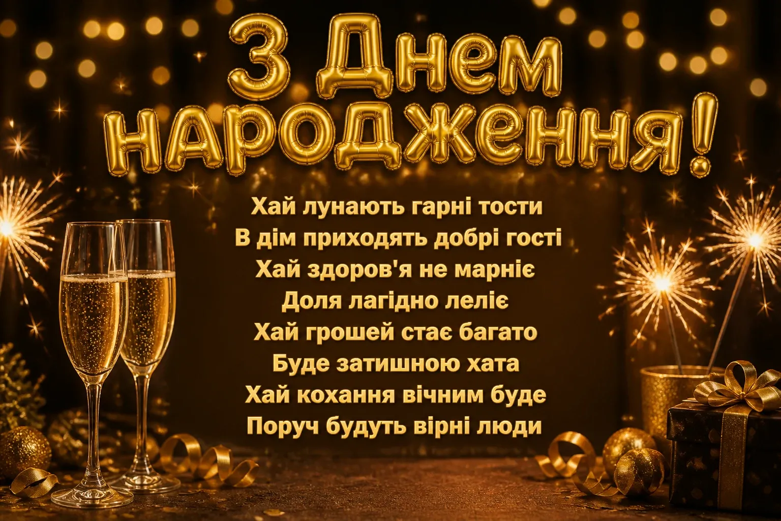вітання з днем народження для жінки
