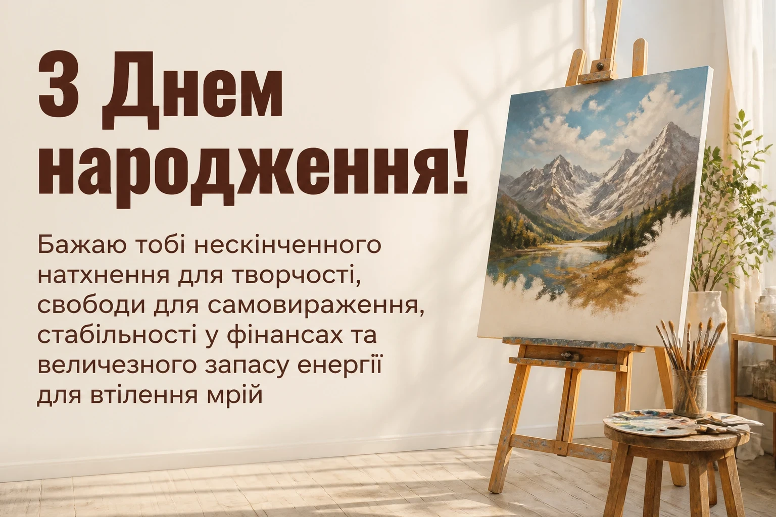 вітання з днем народження для жінки