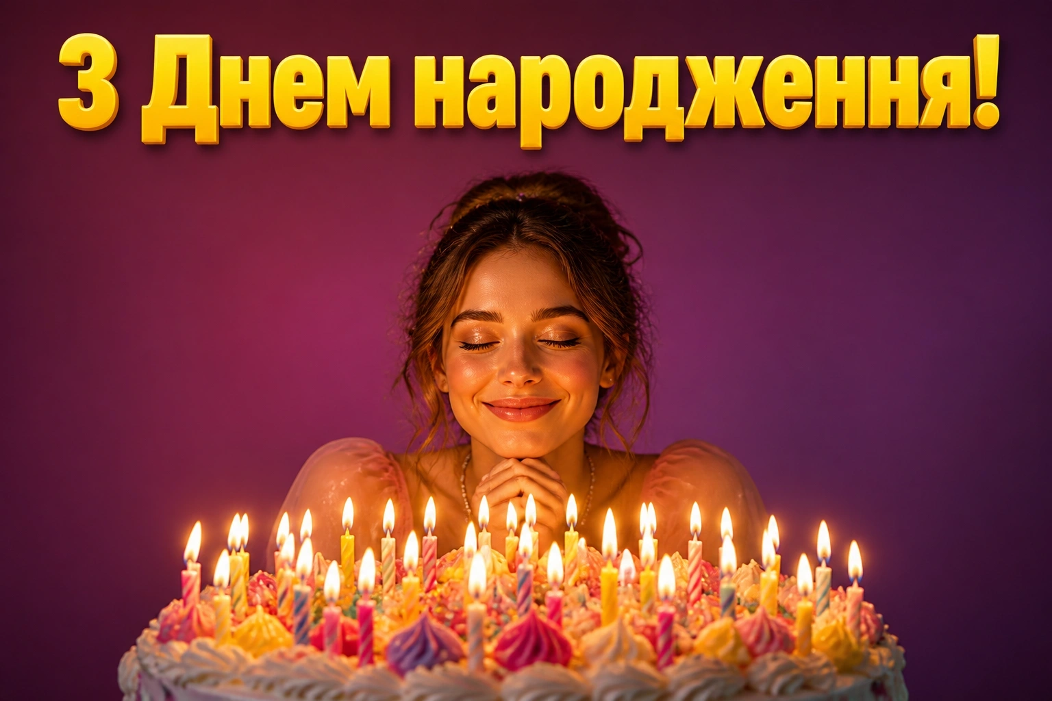 вітання з днем народження для жінки