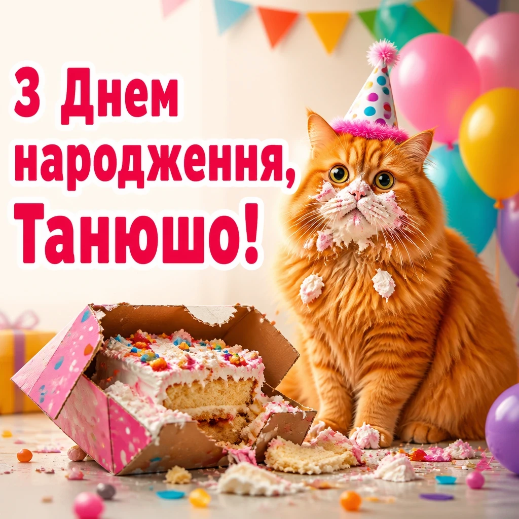 з днем народження танюша