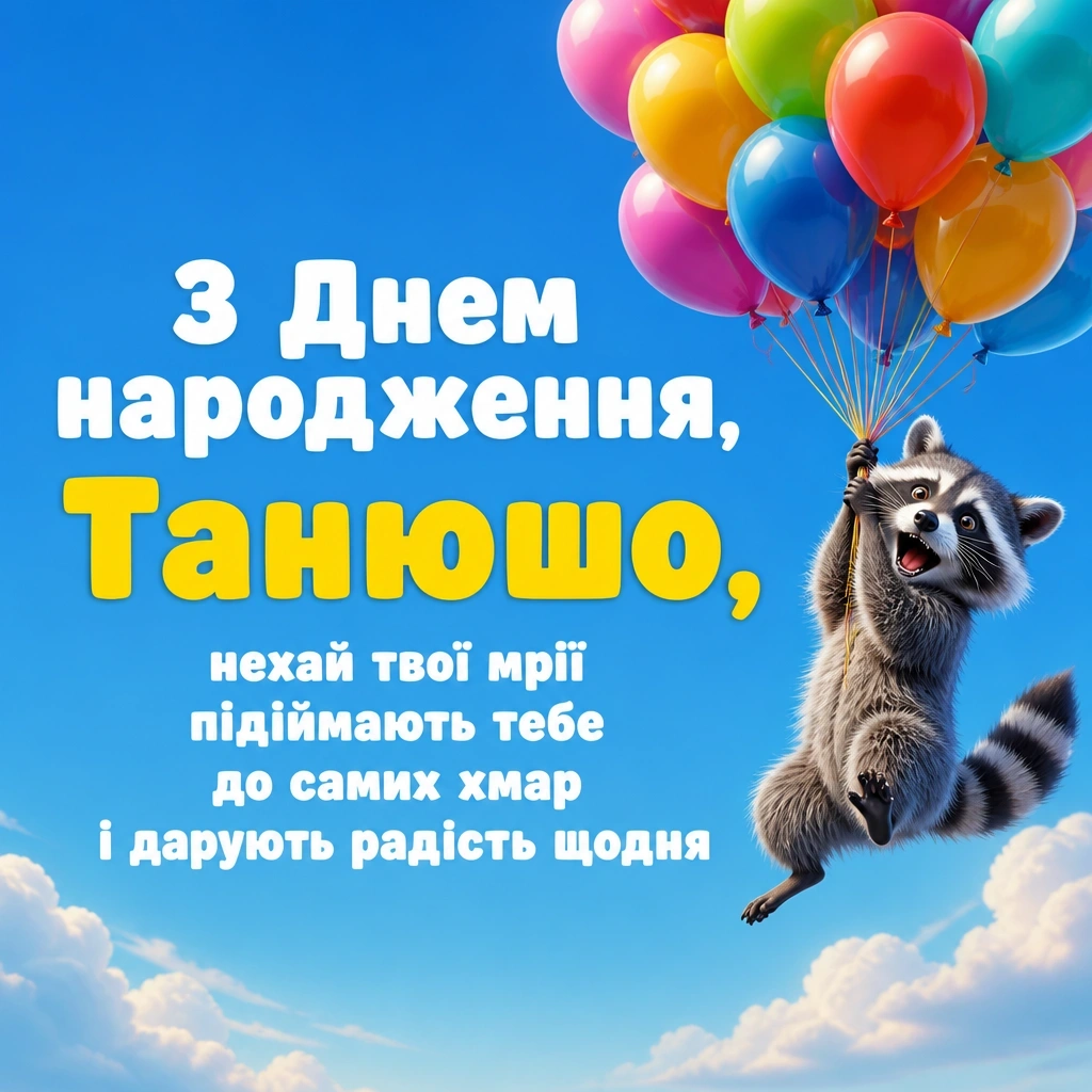 з днем народження танюша