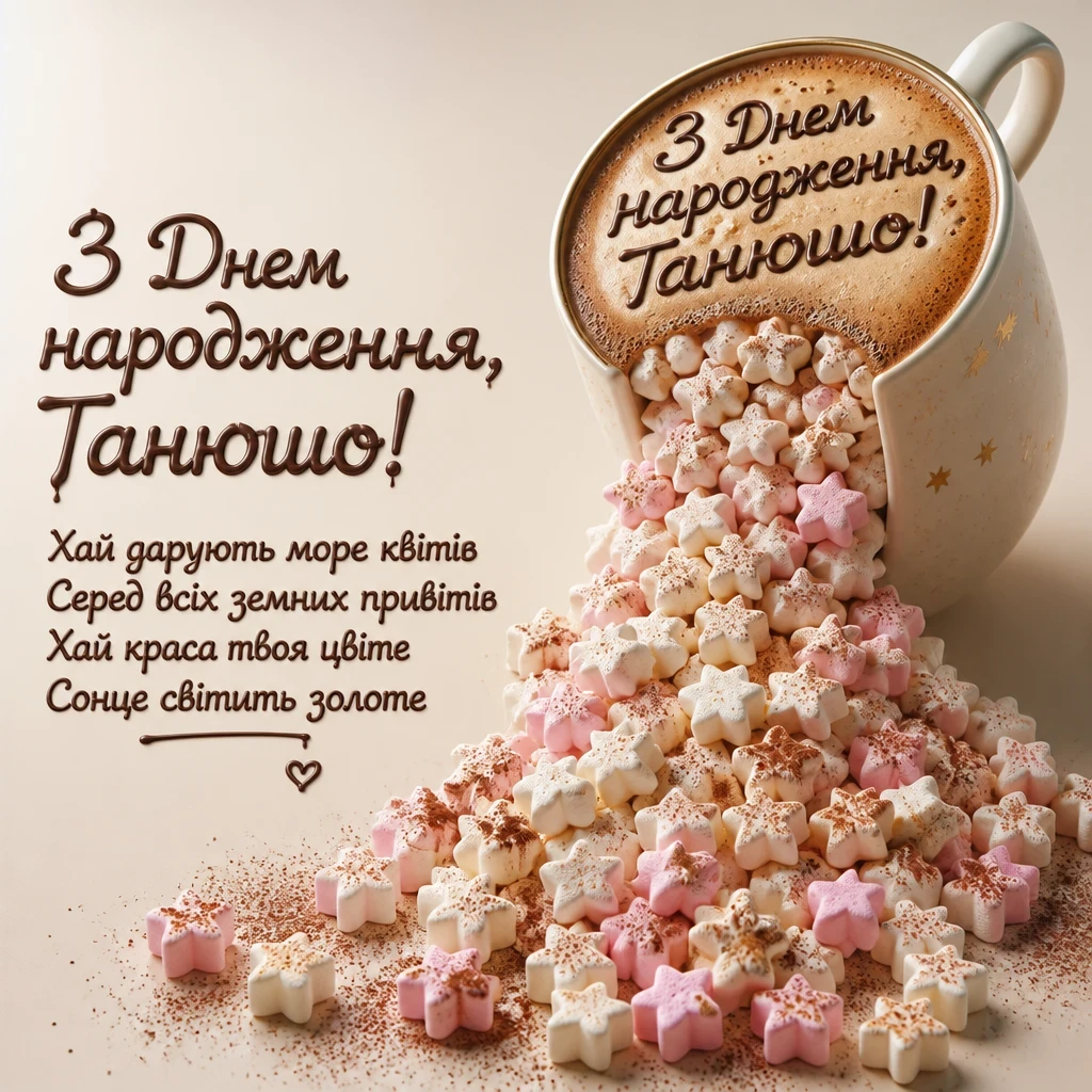 з днем народження танюша