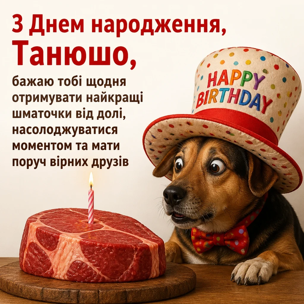 з днем народження танюша