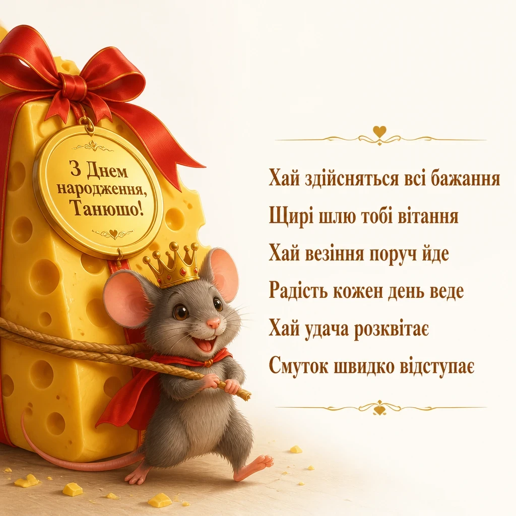 з днем народження танюша
