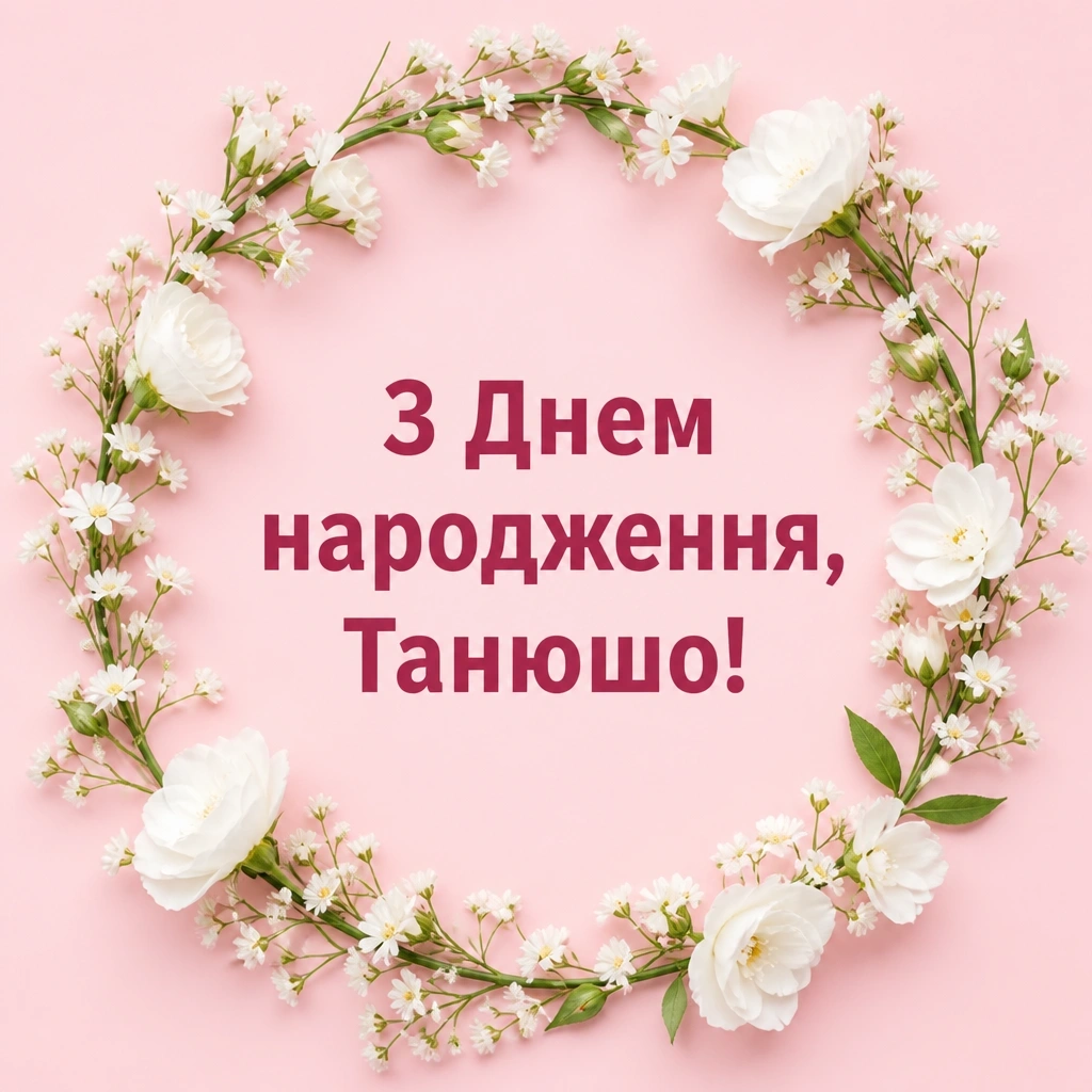 з днем народження танюша
