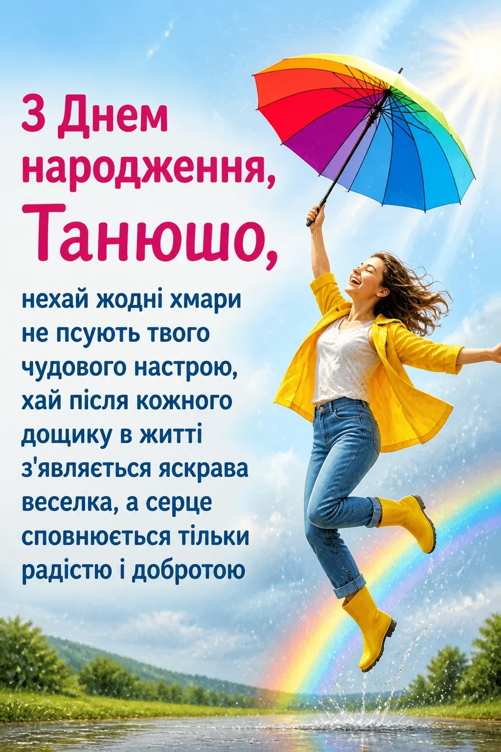 з днем народження танюша