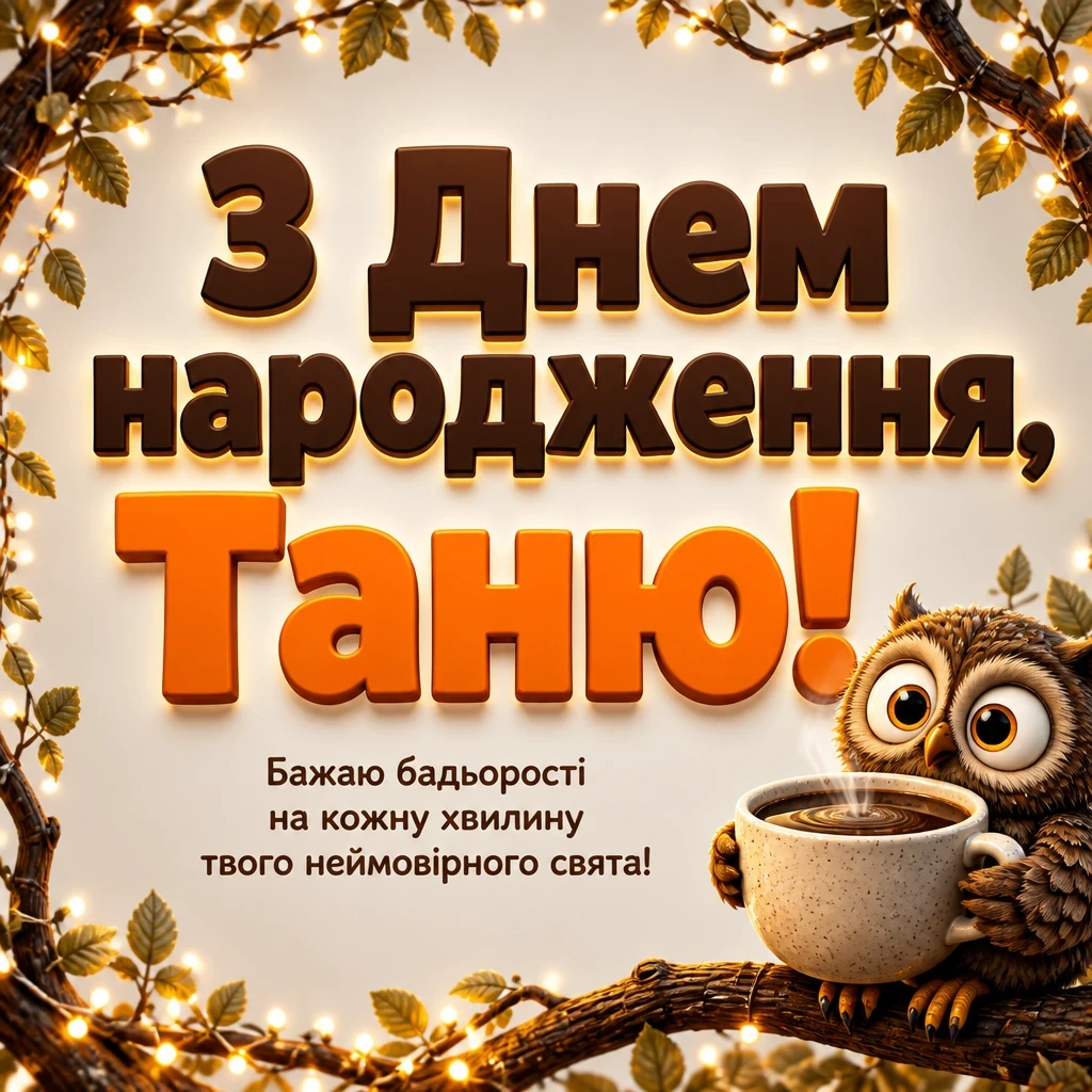 з днем народження таня