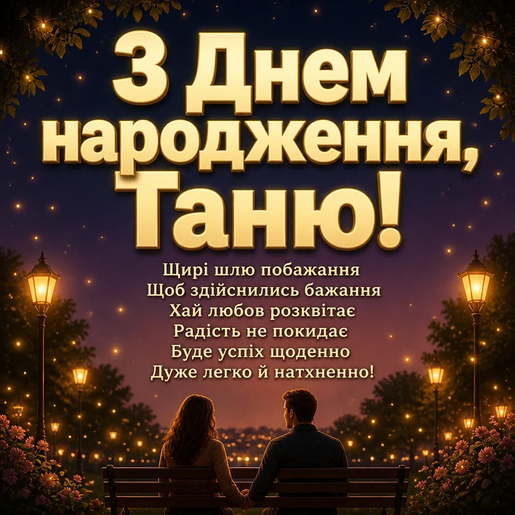 з днем народження таня