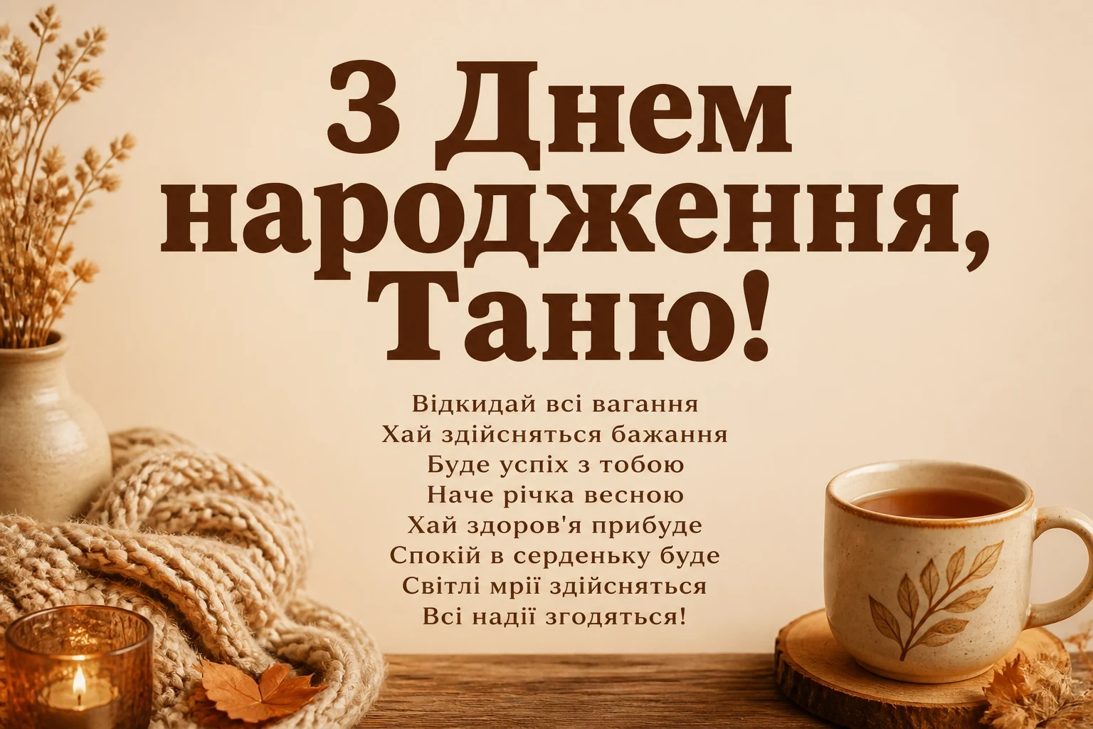 з днем народження таня