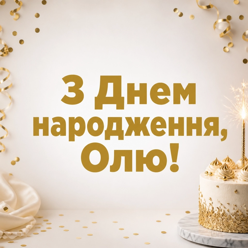 з днем народження оля