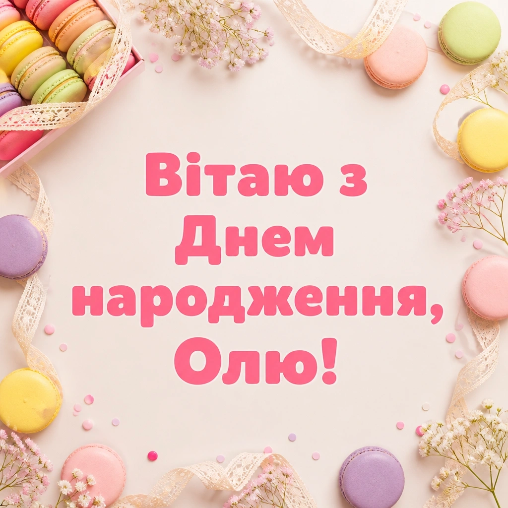 з днем народження оля