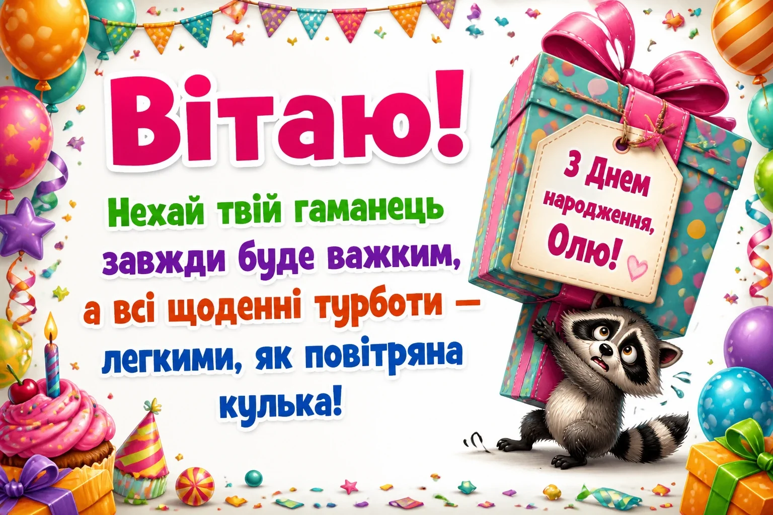 з днем народження оля