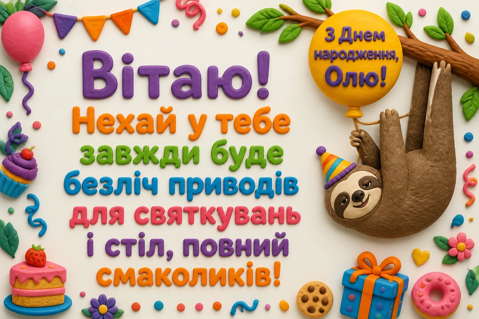 з днем народження оля