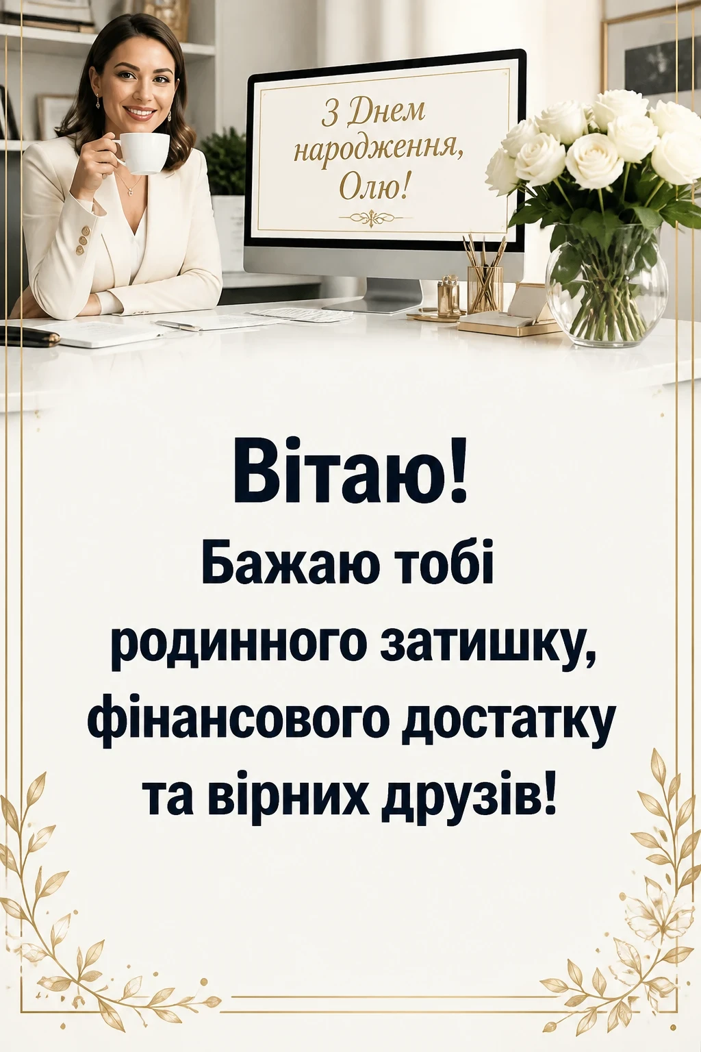з днем народження оля