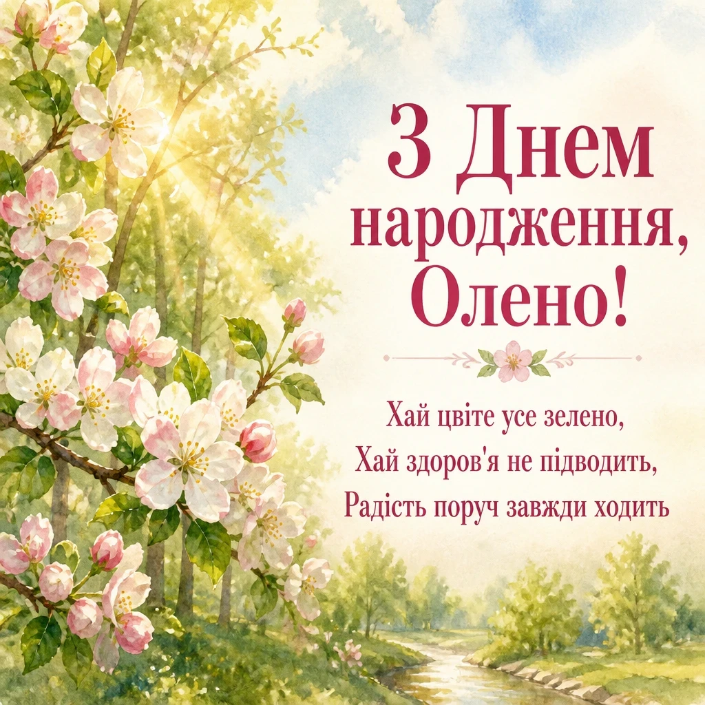 з днем народження олена