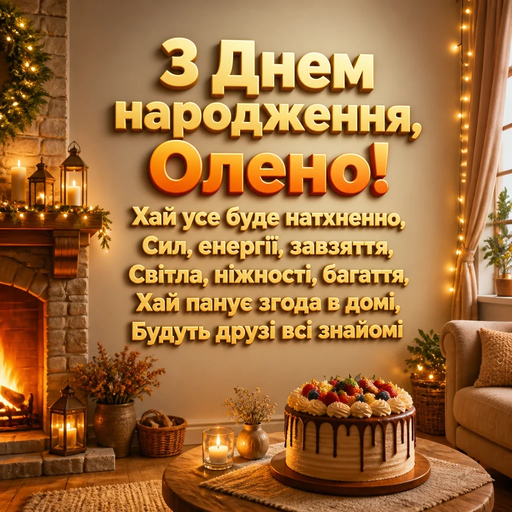 з днем народження олена