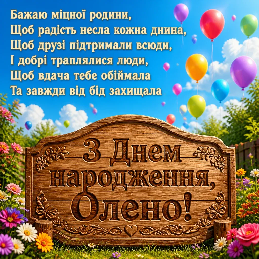 з днем народження олена