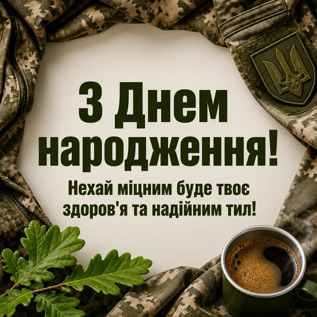 привітання з днем народження військового