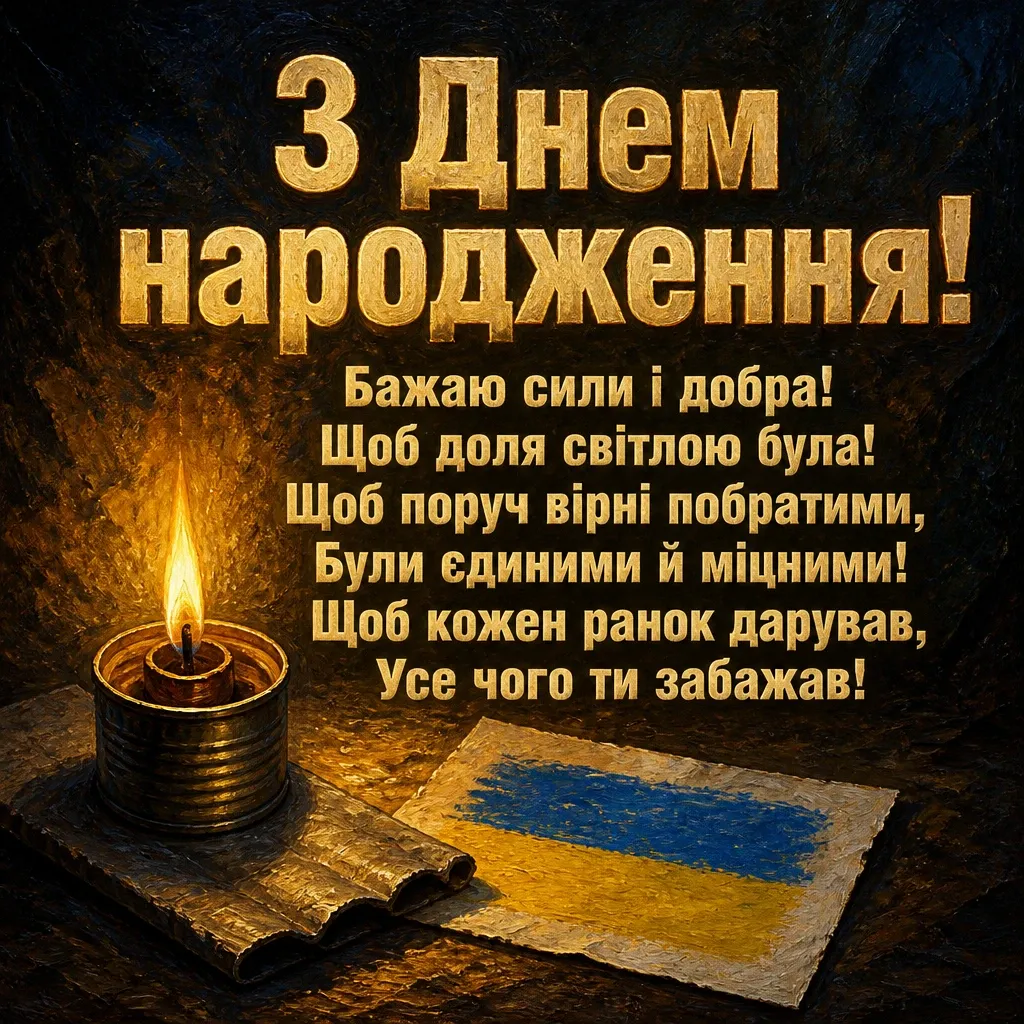 привітання з днем народження військового