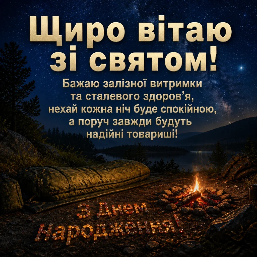 привітання з днем народження військового