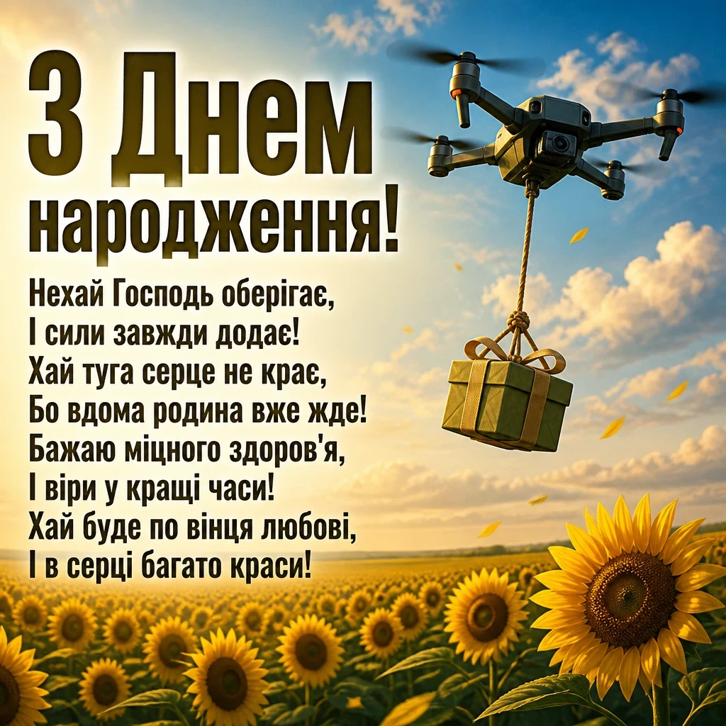 привітання з днем народження військового