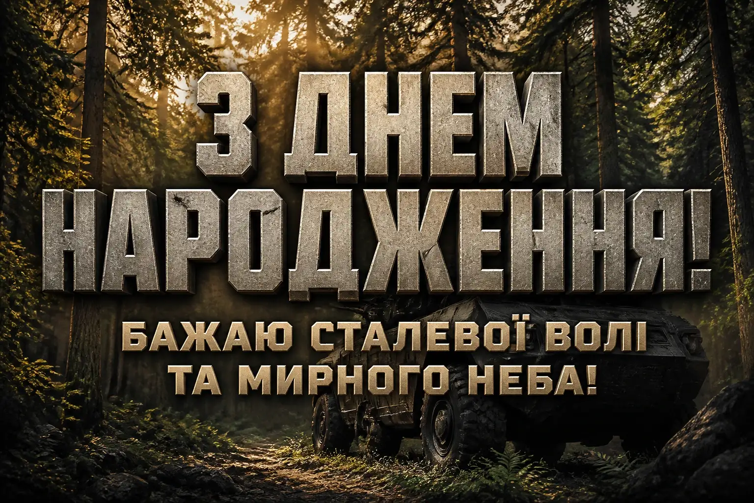 привітання з днем народження військового