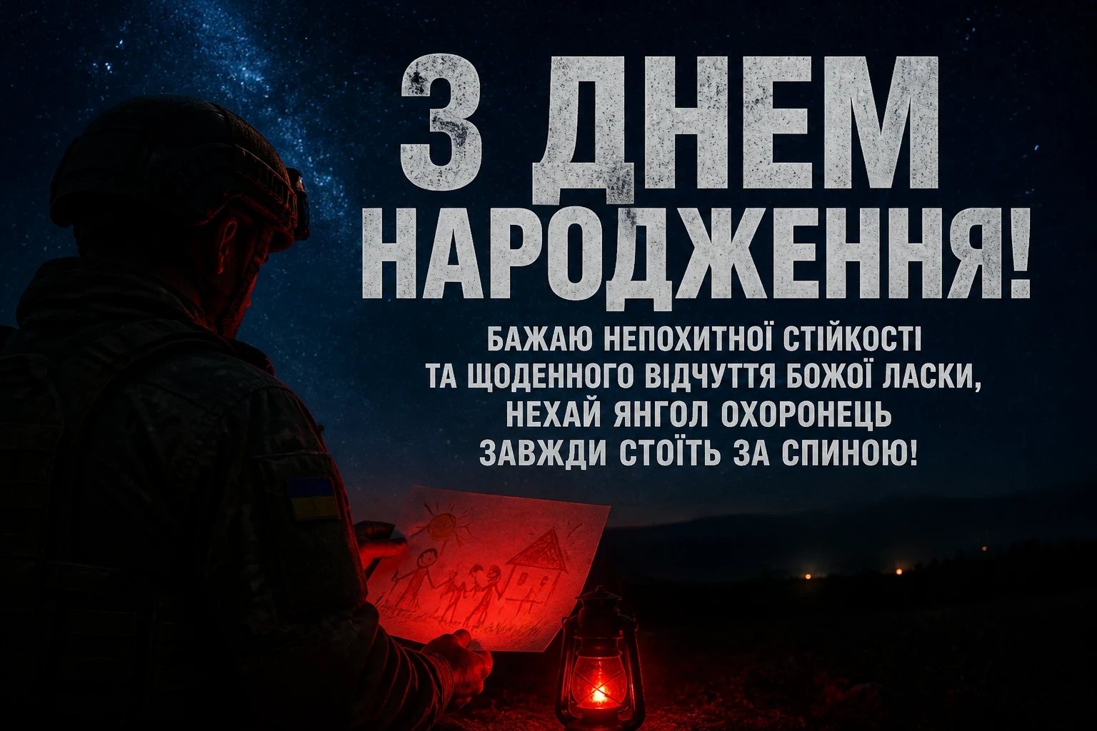 привітання з днем народження військового
