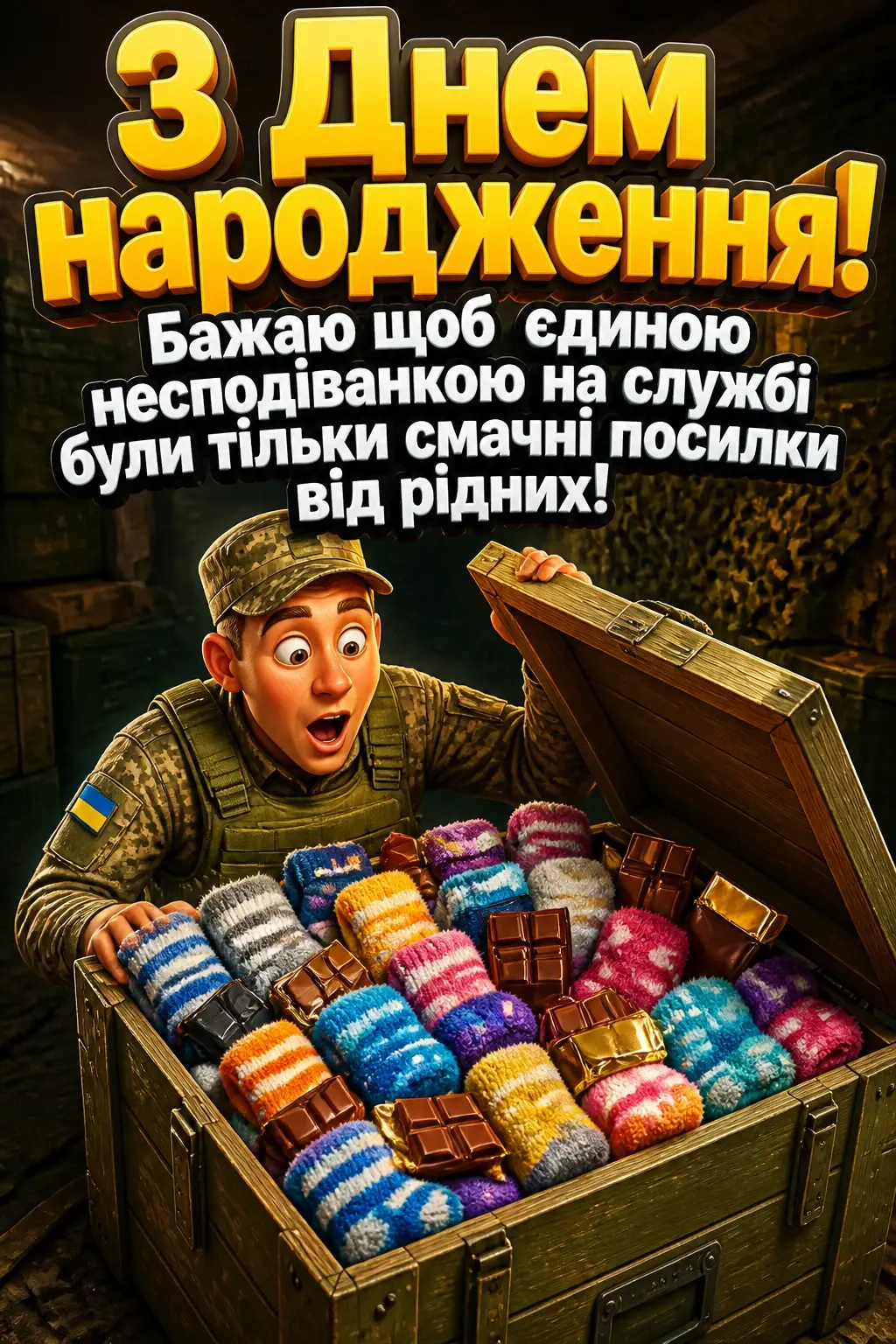 привітання з днем народження військового