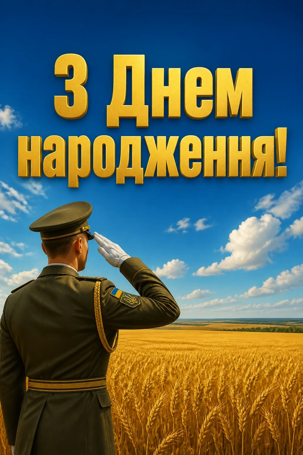 привітання з днем народження військового