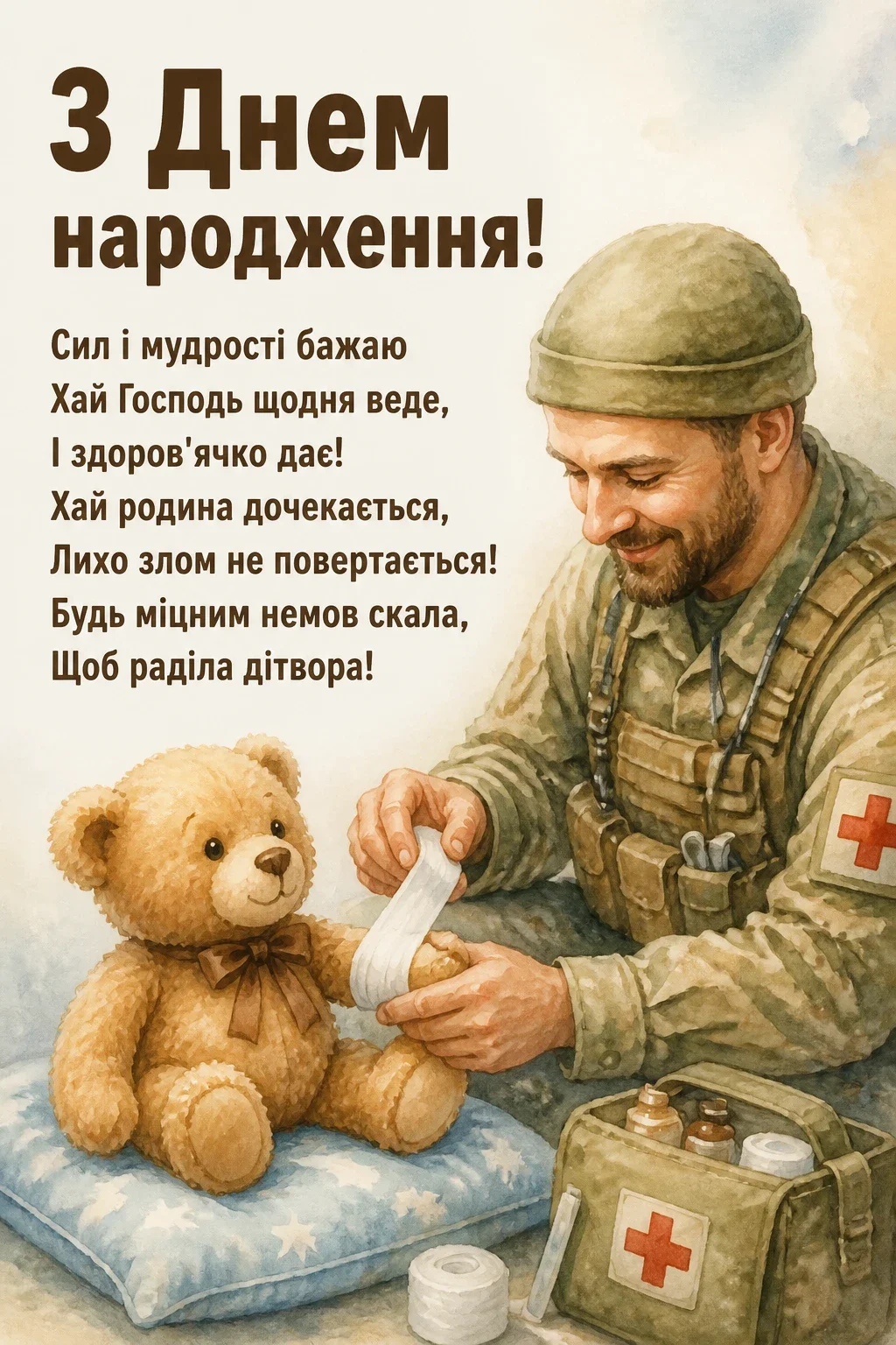 привітання з днем народження військового