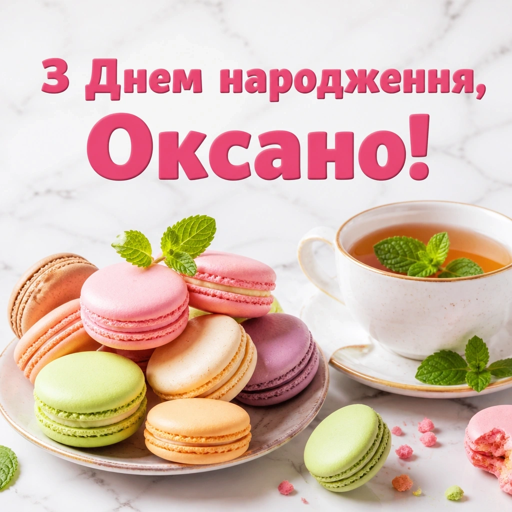 з днем народження оксана