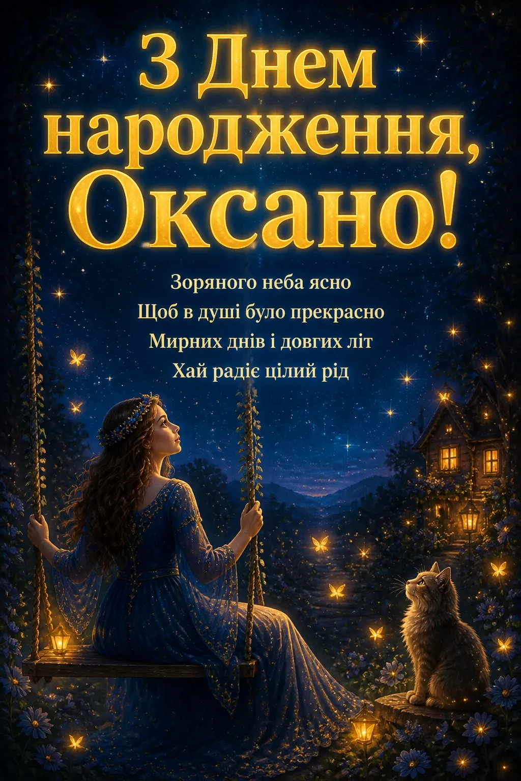 з днем народження оксана