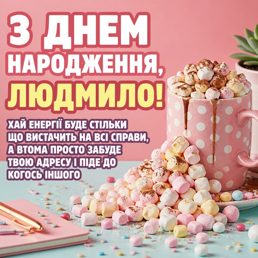 з днем народження людмила