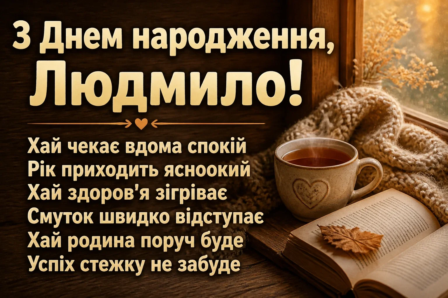 з днем народження людмила