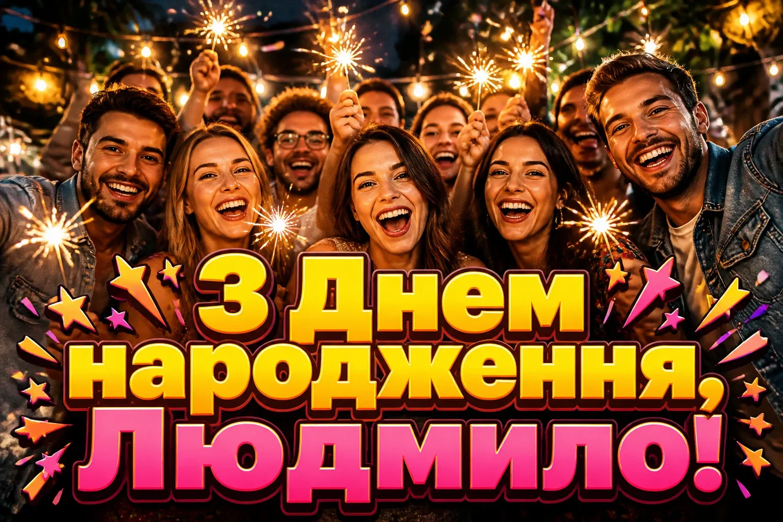 з днем народження людмила