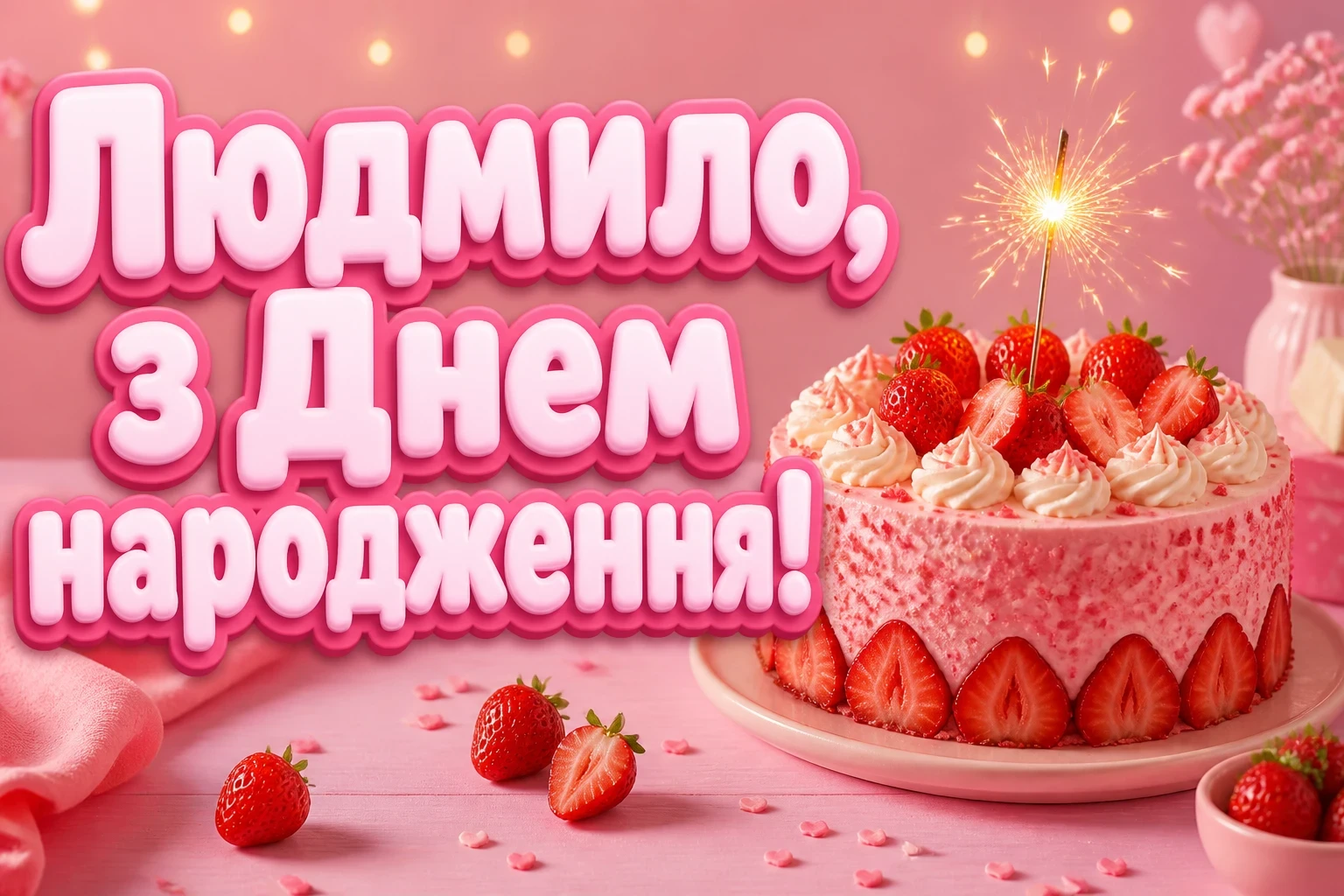 з днем народження людмила