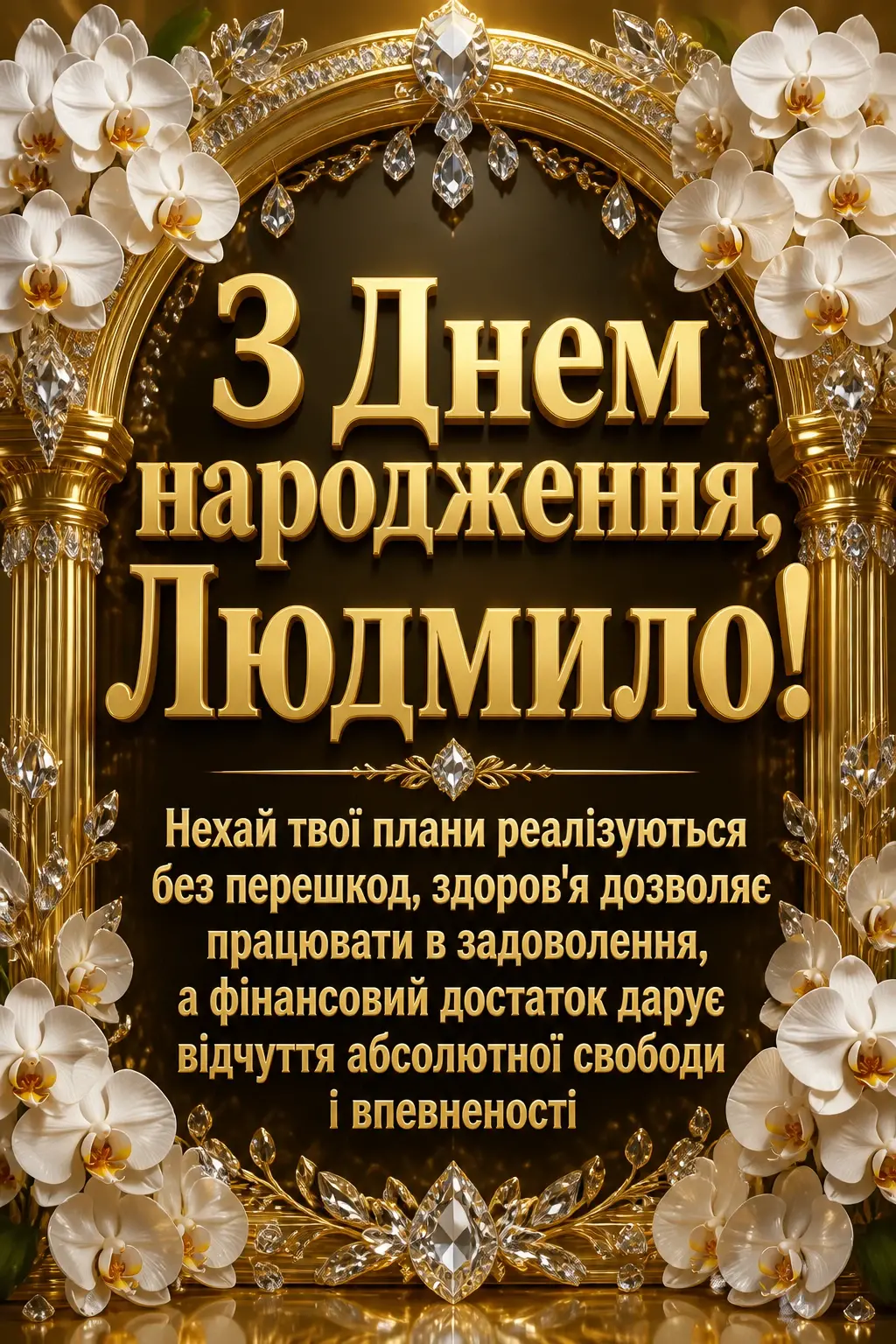 з днем народження людмила