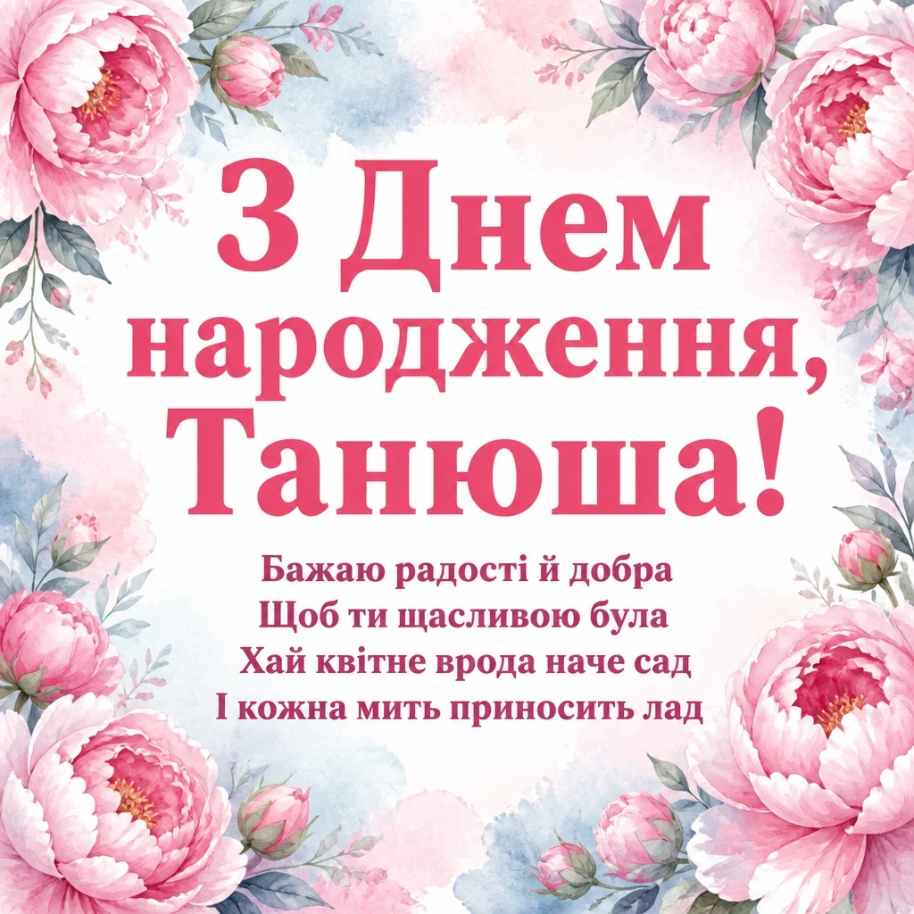 танюша з днем народження