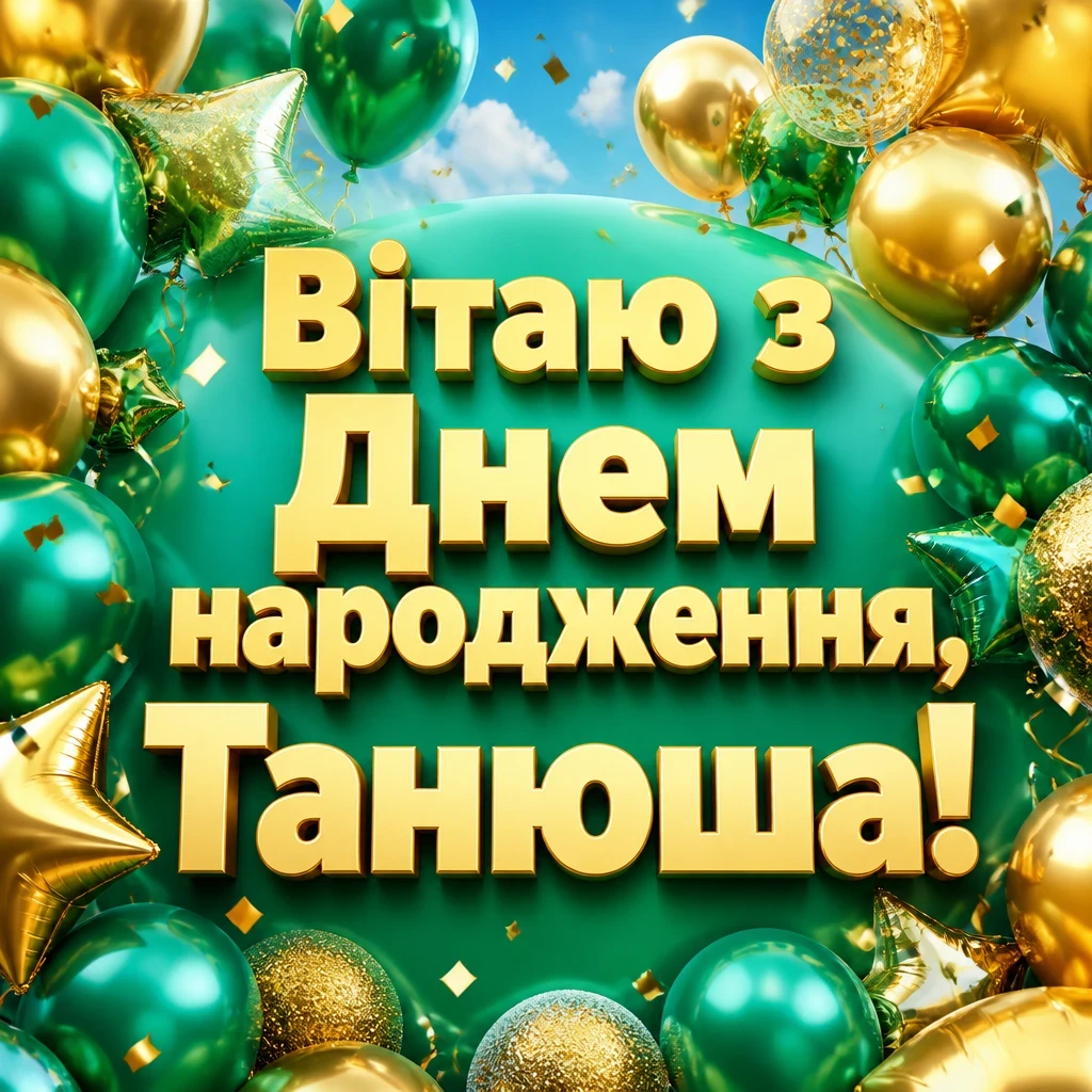 танюша з днем народження