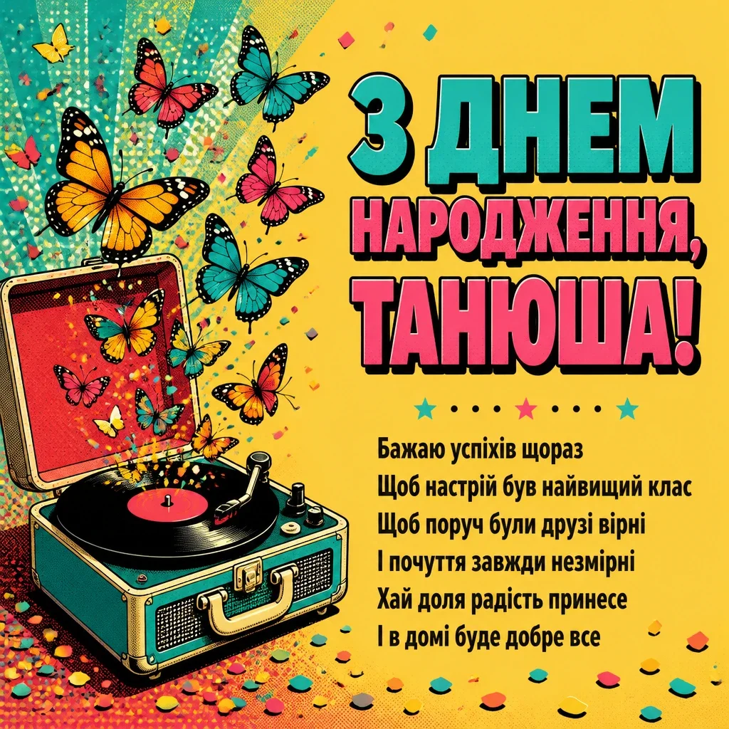 танюша з днем народження