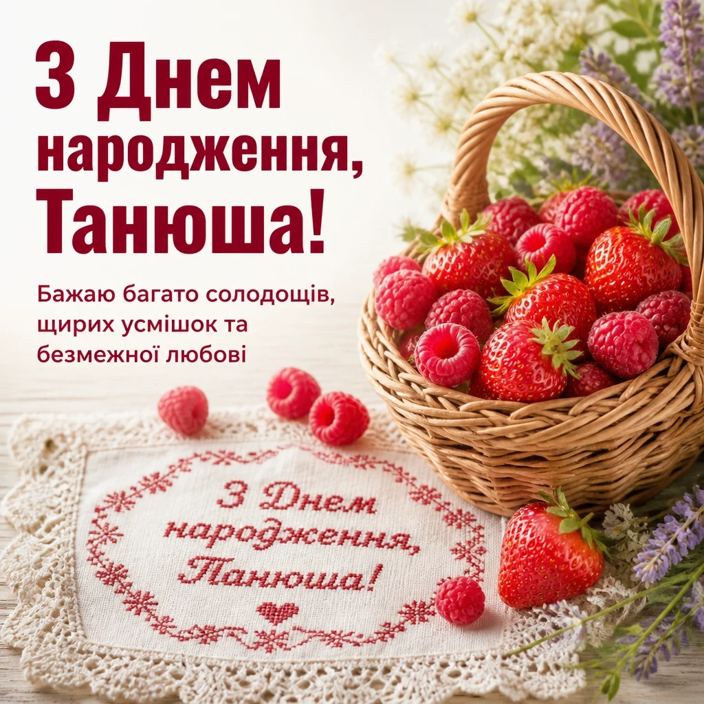 танюша з днем народження