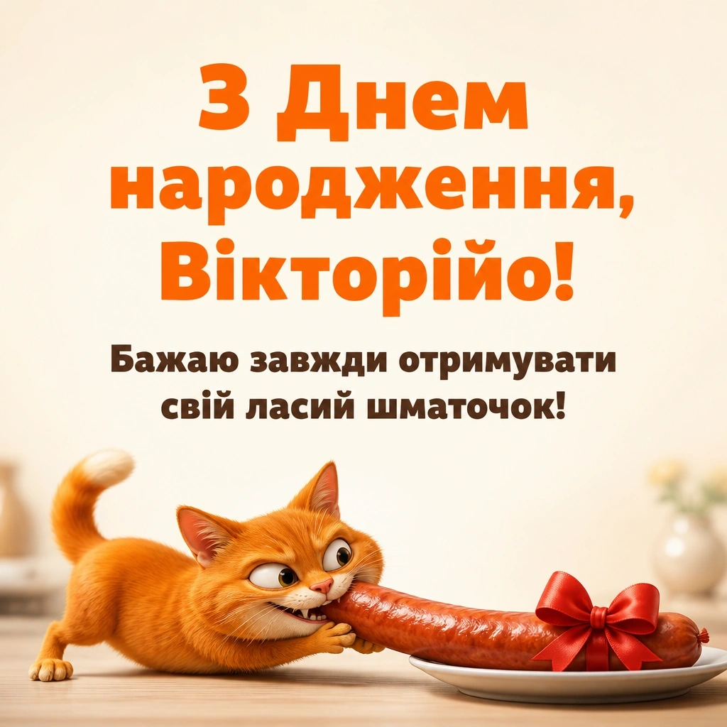 з днем народження вікторія