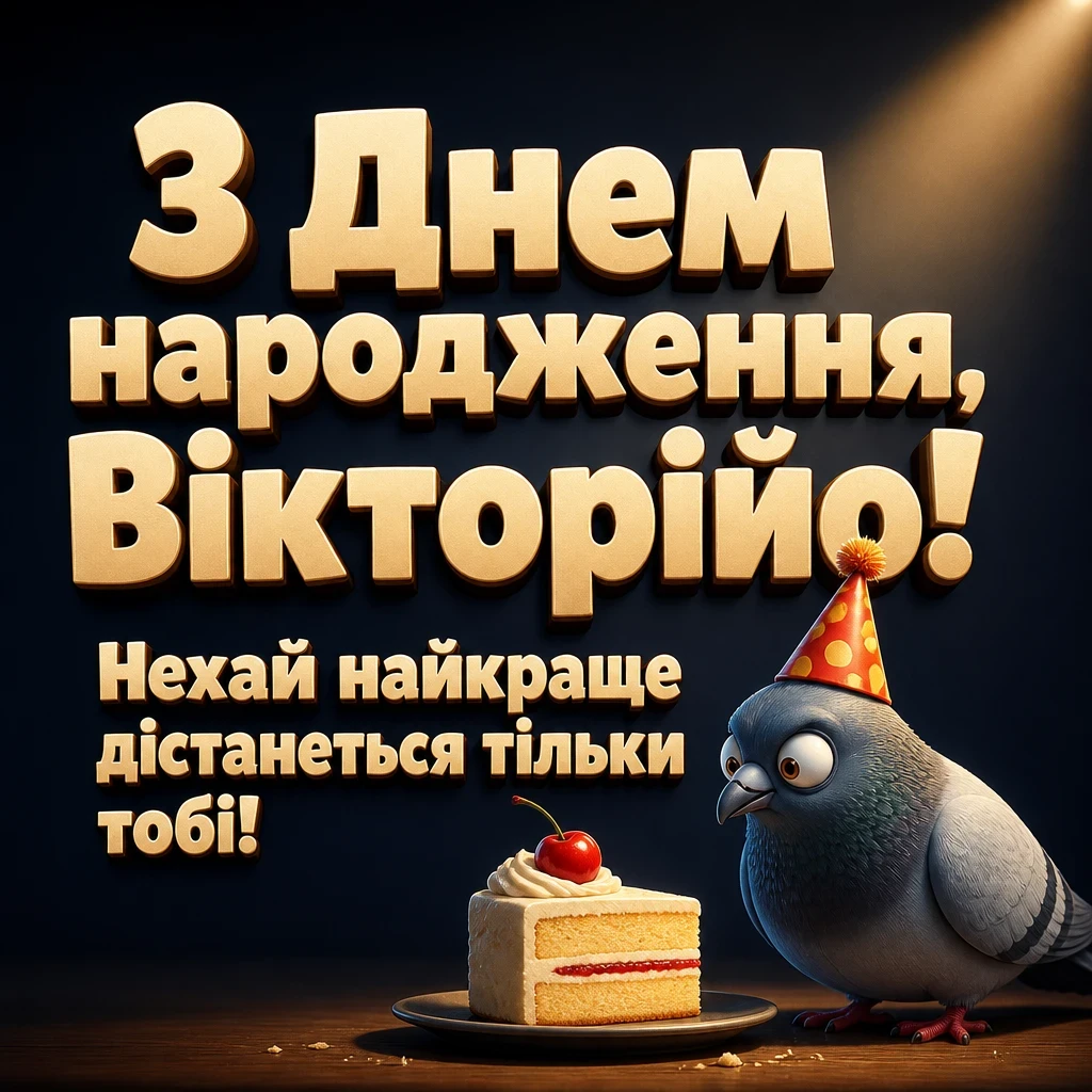 з днем народження вікторія