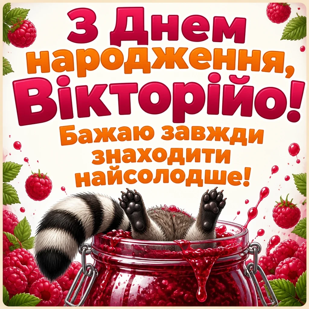 з днем народження вікторія