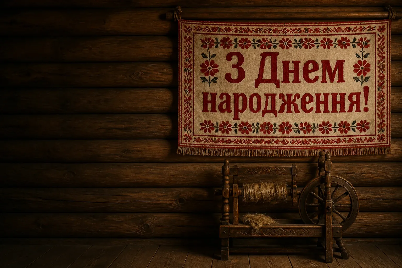 українському стилі зворушливе привітання з днем народження жінці