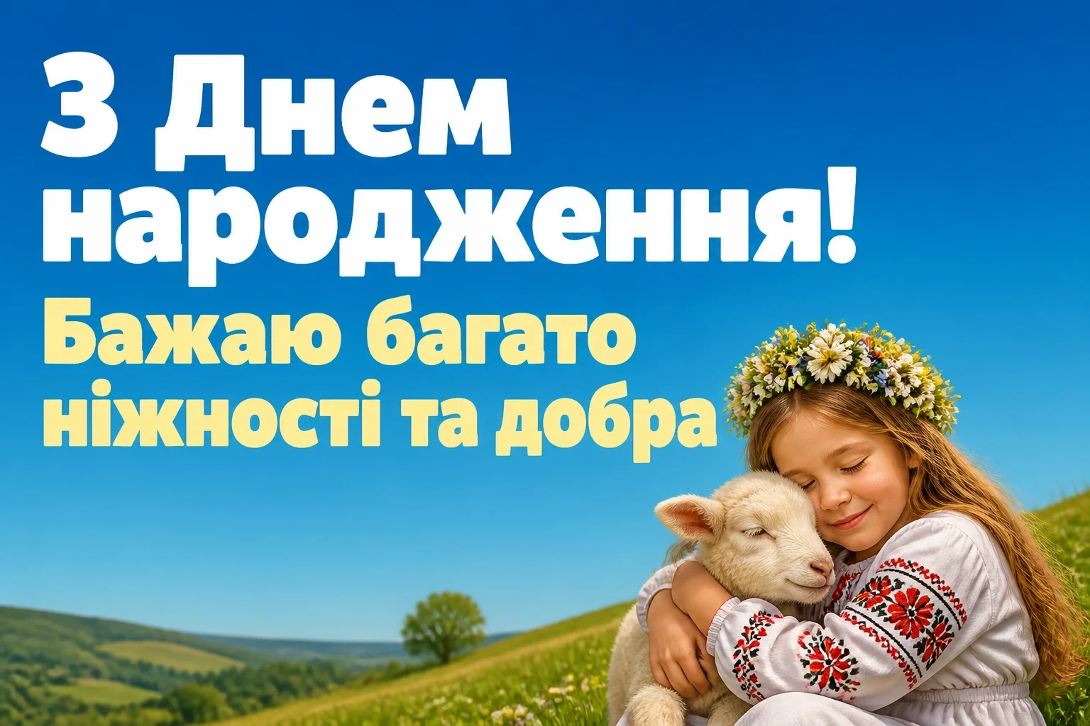 українському стилі зворушливе привітання з днем народження жінці