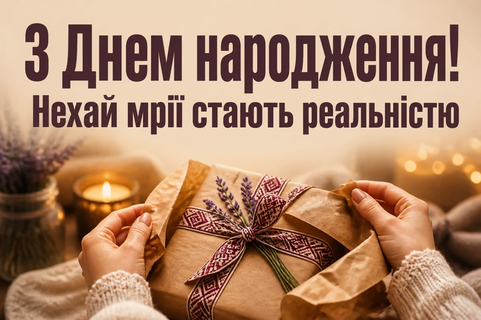 українському стилі зворушливе привітання з днем народження жінці