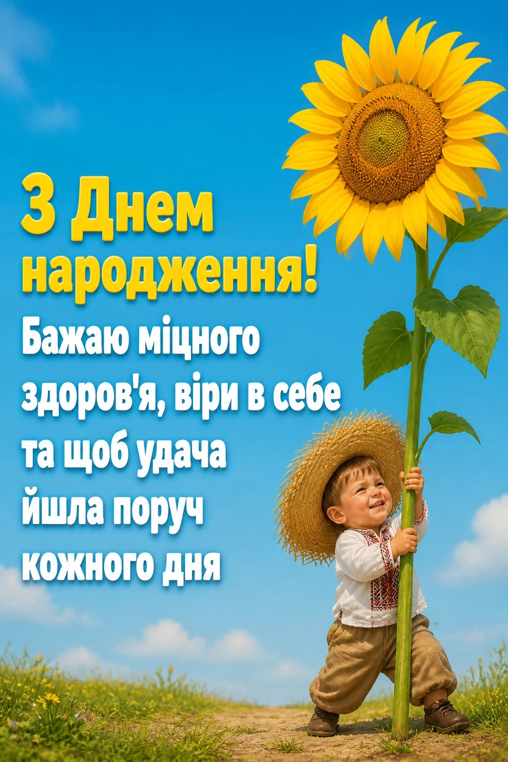 українському стилі зворушливе привітання з днем народження жінці