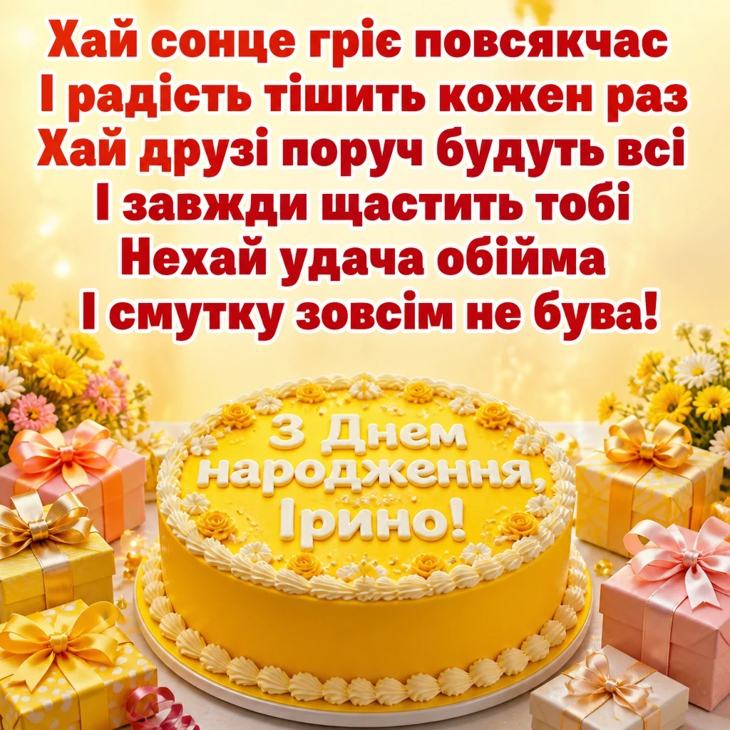 з днем народження ірина